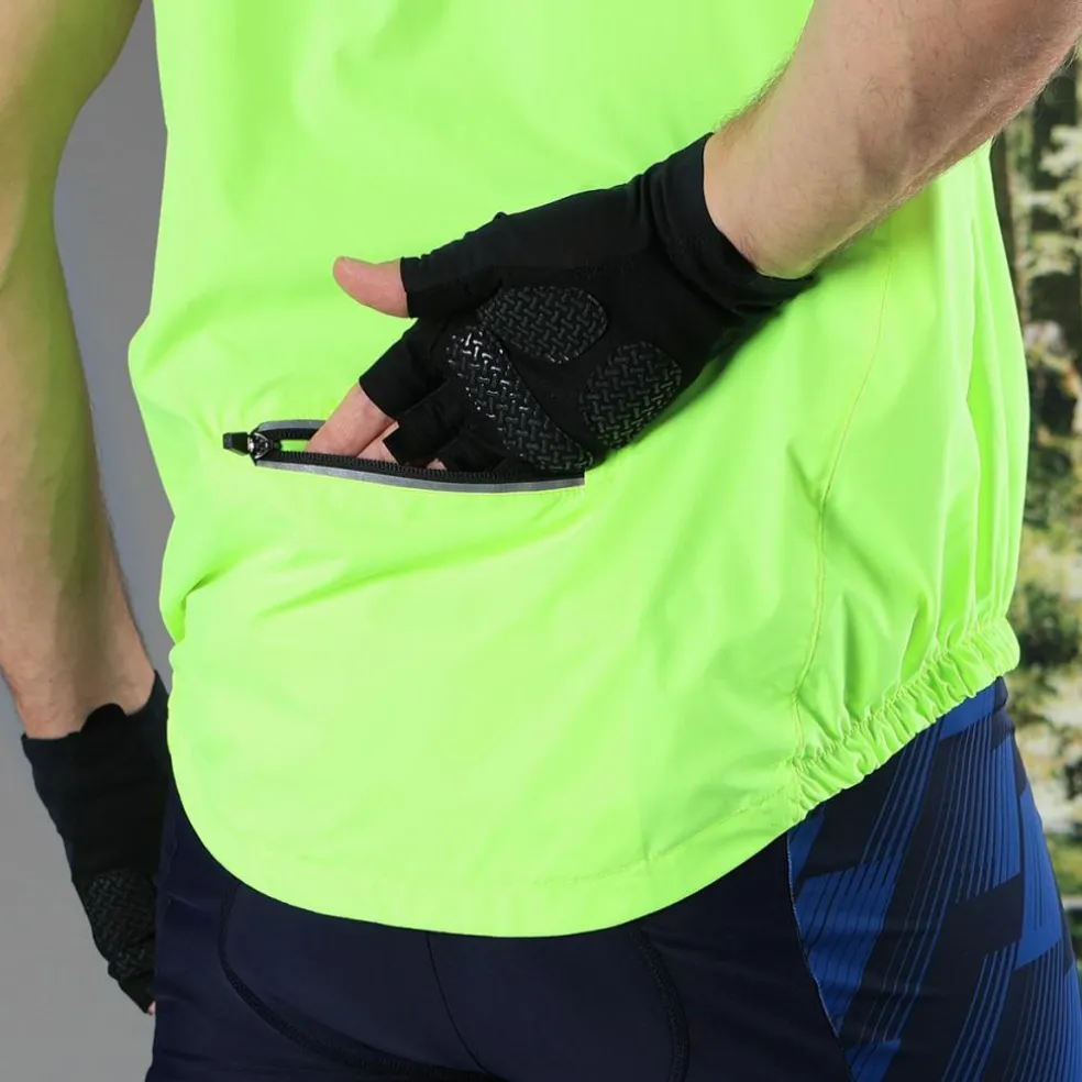 Giacca antivento con maniche staccabili da uomo