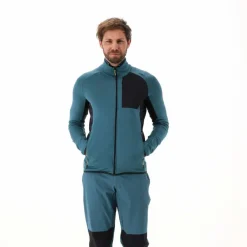 Giacca con zip in pile Merino da uomo Unlimitech