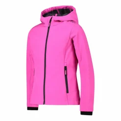 Giacca da bambina in softshell con cappuccio
