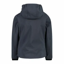 Giacca da bambina in softshell con cappuccio