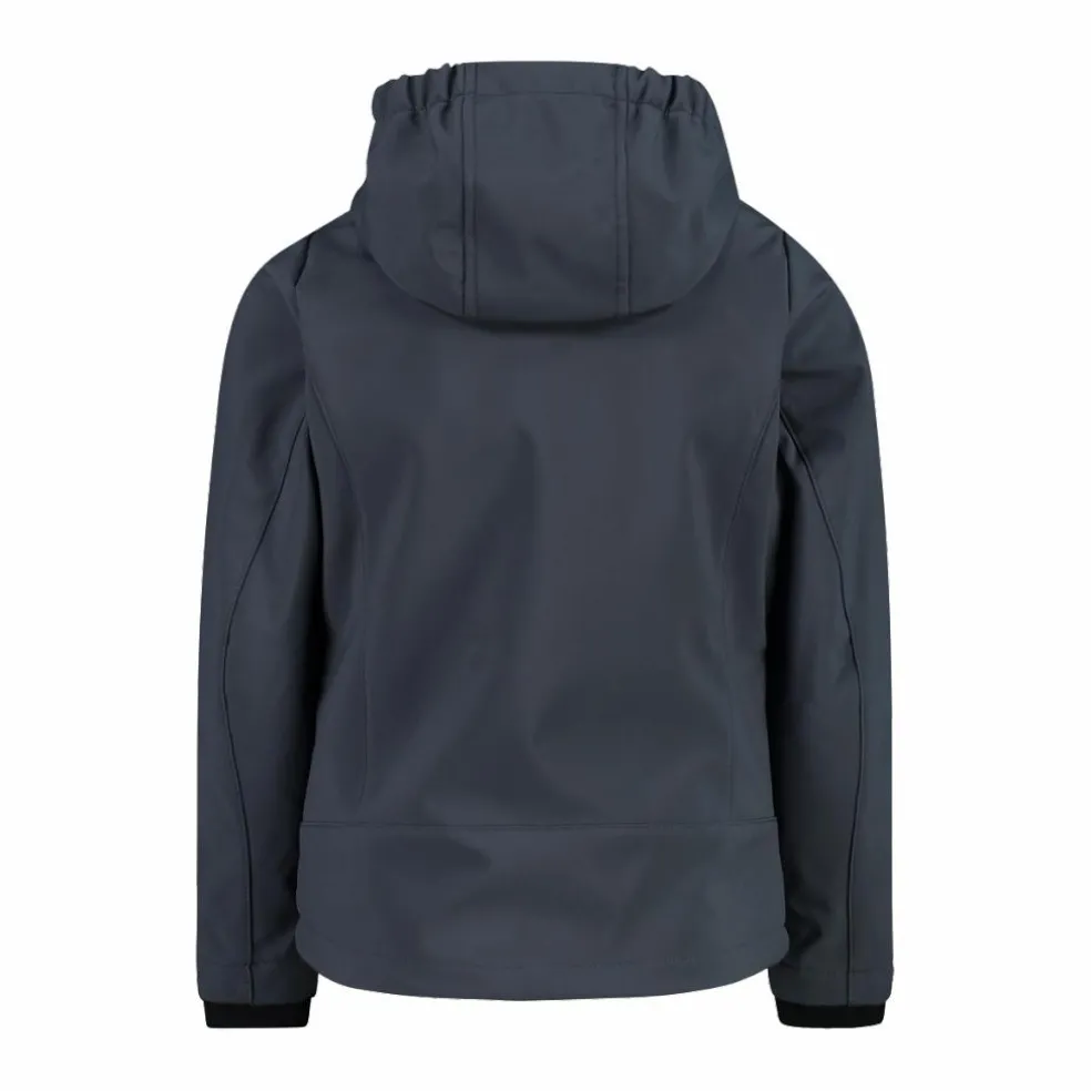 Giacca da bambina in softshell con cappuccio
