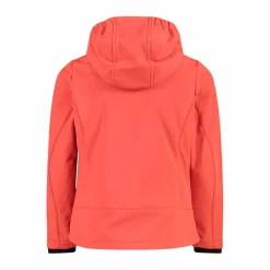 Giacca da bambina in softshell con cappuccio