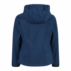 Giacca da bambina in softshell con cappuccio