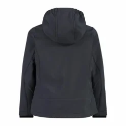 Giacca da bambina in softshell con cappuccio