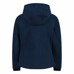Giacca da bambina in softshell con cappuccio