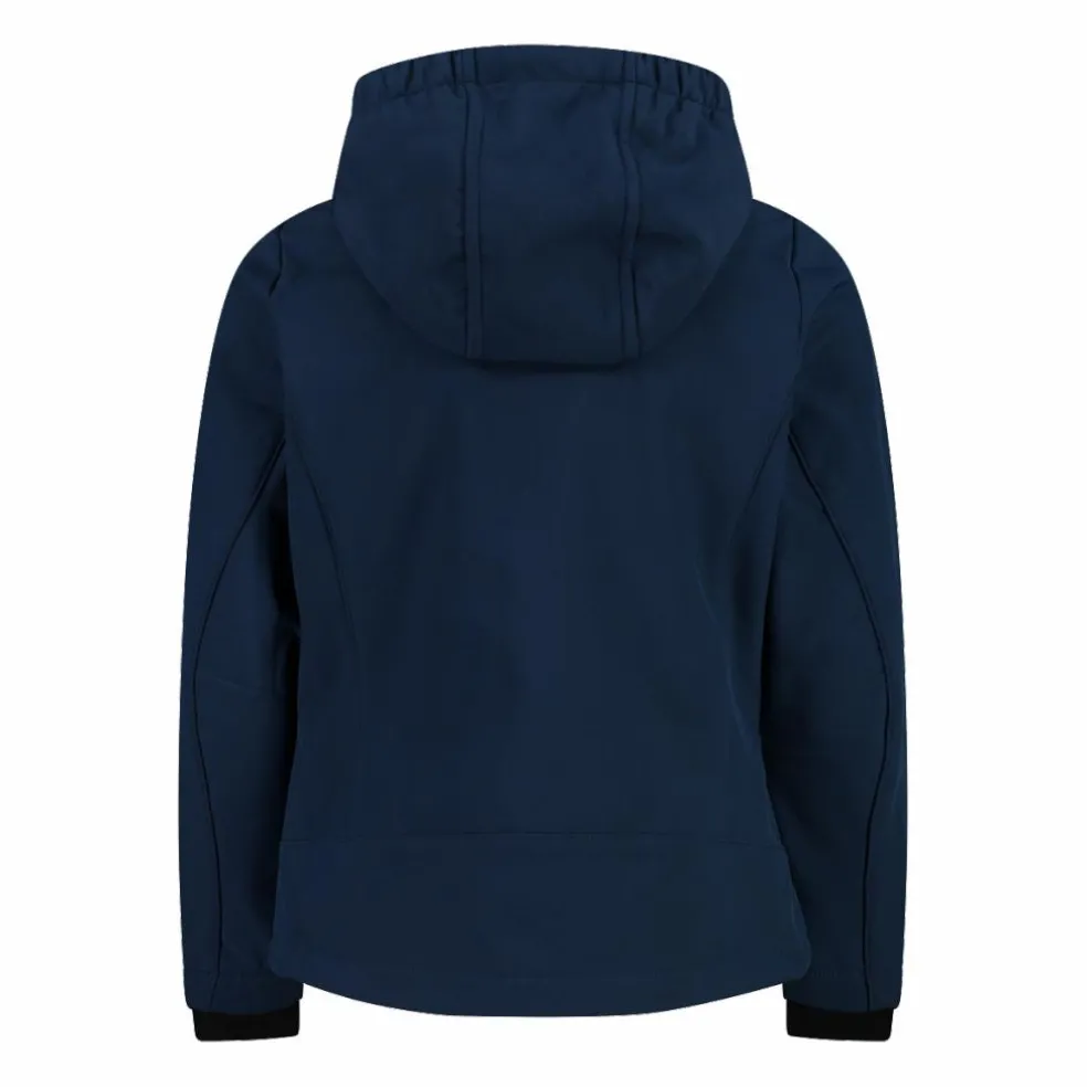Giacca da bambina in softshell con cappuccio