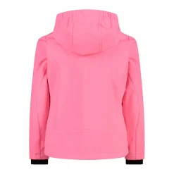 Giacca da bambina in softshell con cappuccio