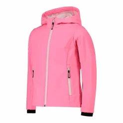 Giacca da bambina in softshell con cappuccio