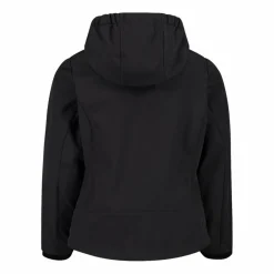 Giacca da bambina in softshell con cappuccio