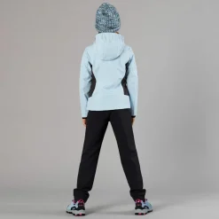 Giacca da bambina in softshell con cappuccio