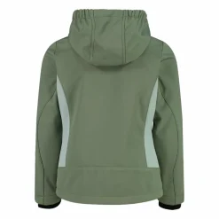 Giacca da bambina in softshell con cappuccio