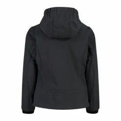 Giacca da bambina in softshell con cappuccio