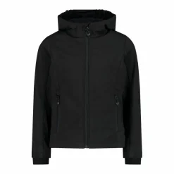 Giacca da bambina in softshell con cappuccio