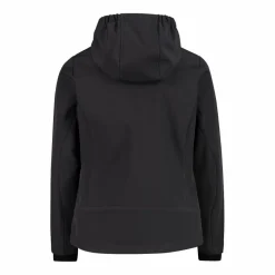 Giacca da bambina in softshell con cappuccio