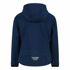 Giacca da bambina in softshell con cappuccio
