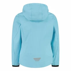 Giacca da bambina in softshell con cappuccio