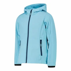 Giacca da bambina in softshell con cappuccio
