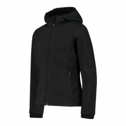 Giacca da bambina in softshell con cappuccio