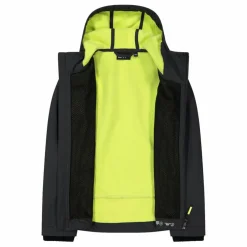 Giacca da bambina in softshell con cappuccio