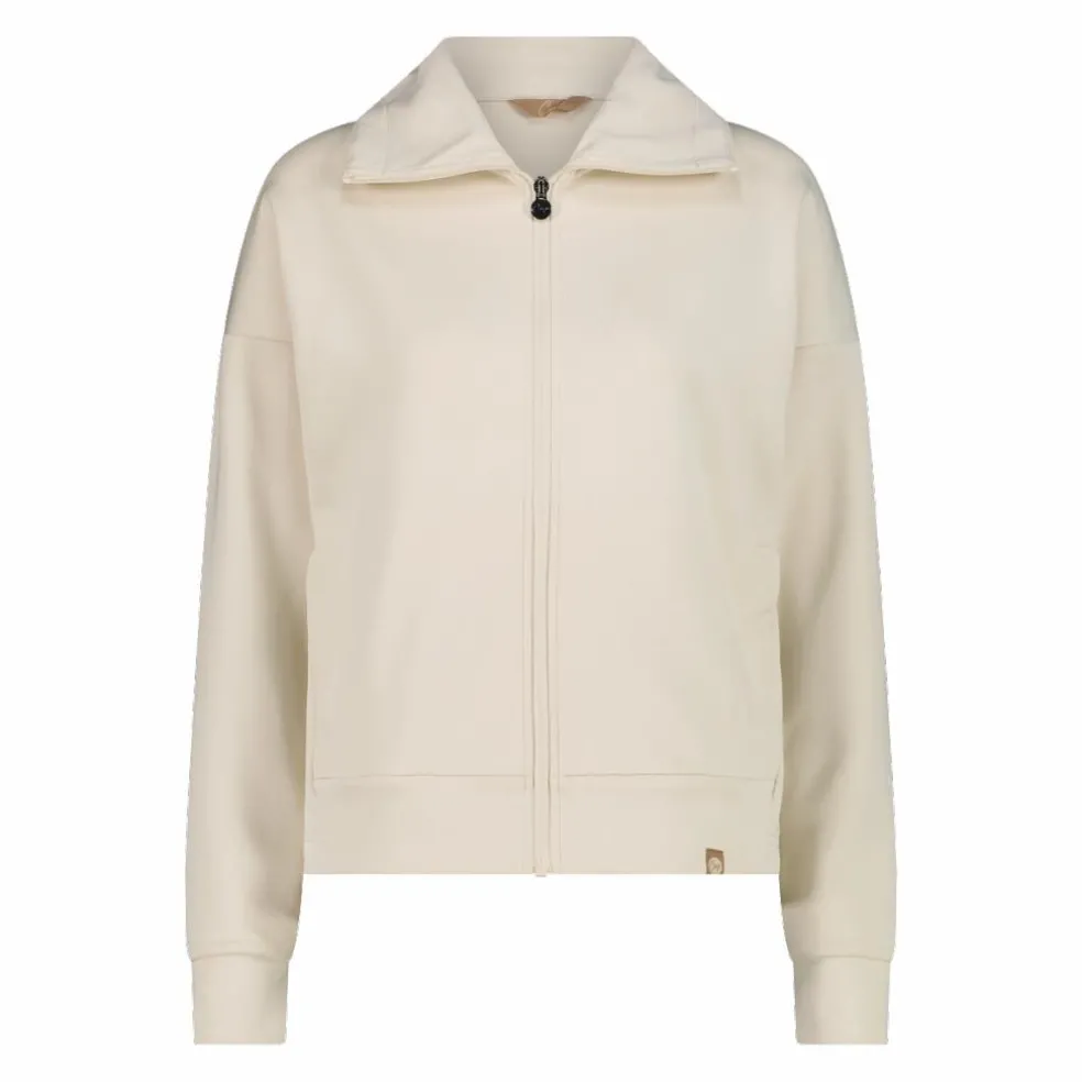 Giacca da donna con zip e finitura in modal satinato