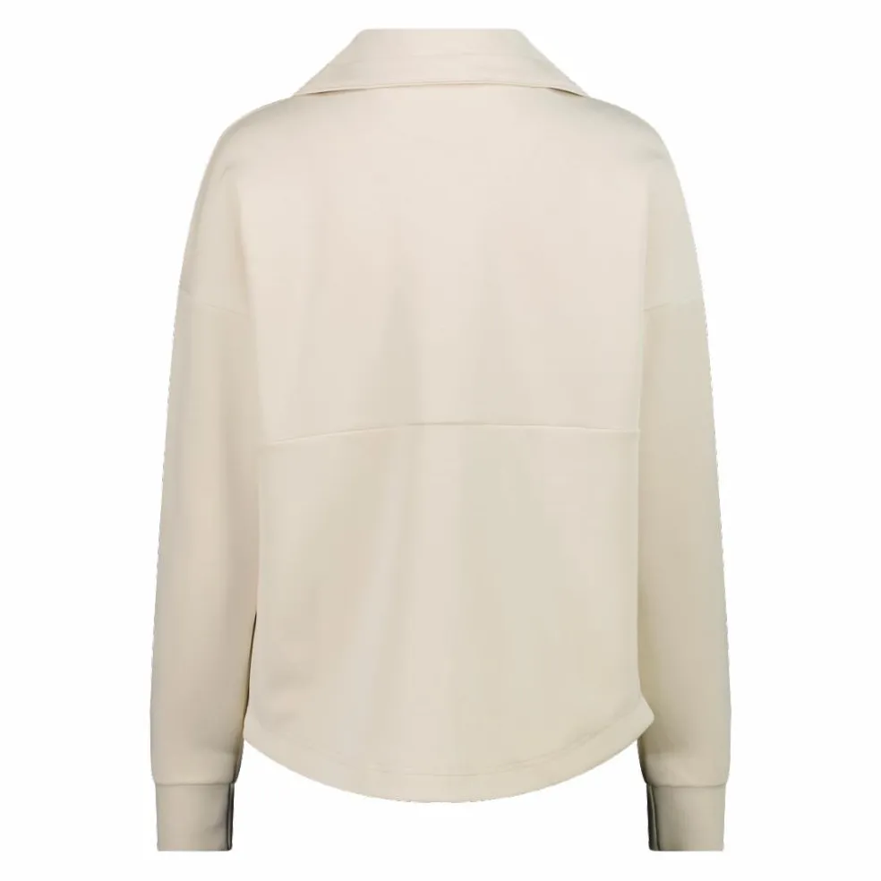 Giacca da donna con zip e finitura in modal satinato