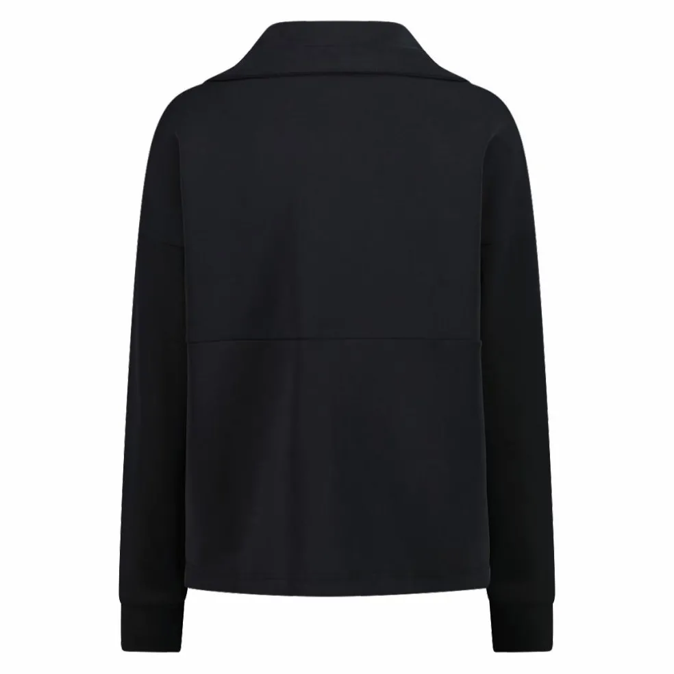 Giacca da donna con zip e finitura in modal satinato