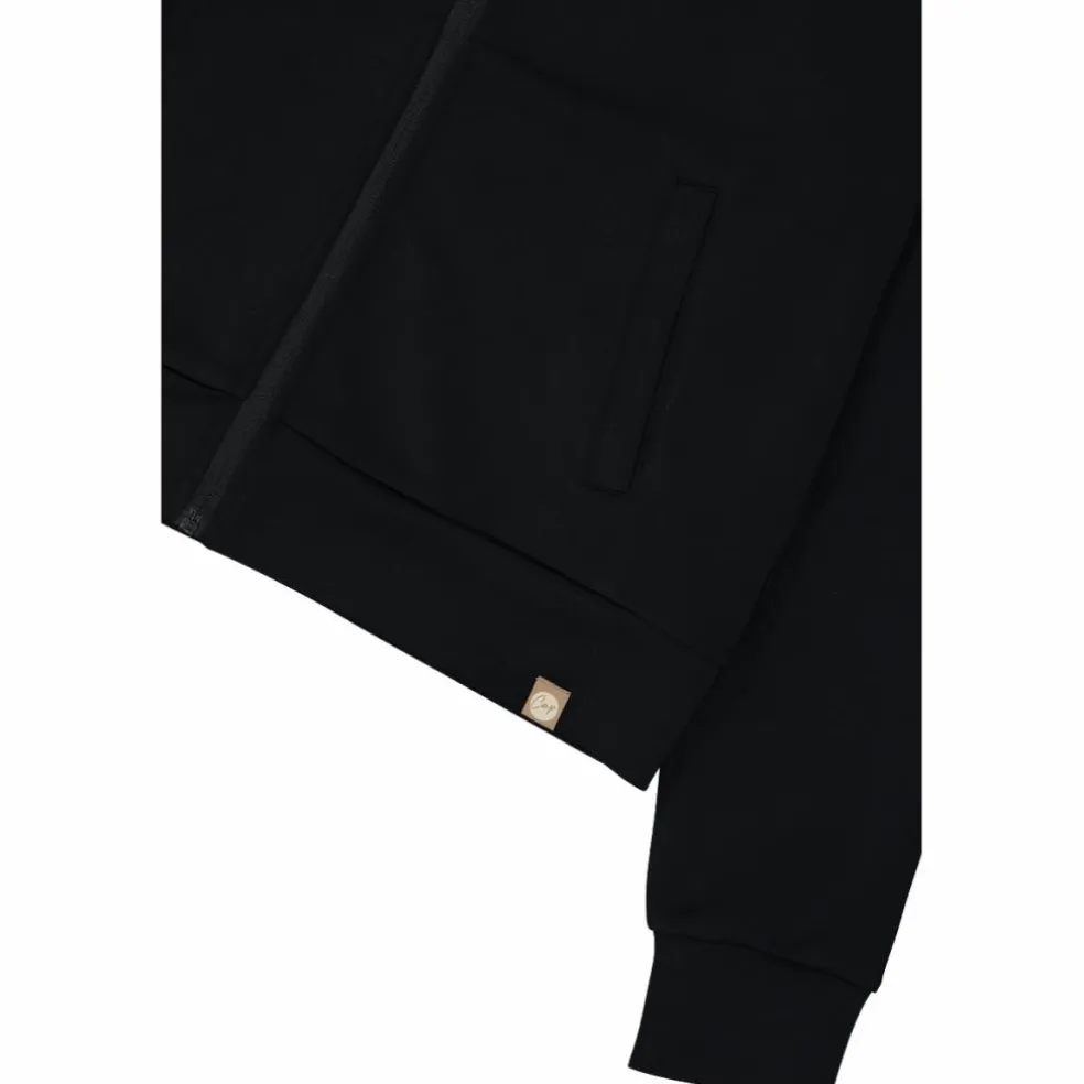 Giacca da donna con zip e finitura in modal satinato