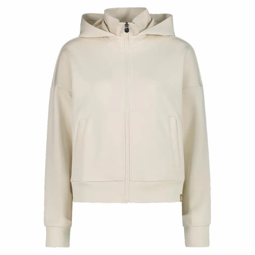 Giacca da donna con zip e finitura in modal satinato