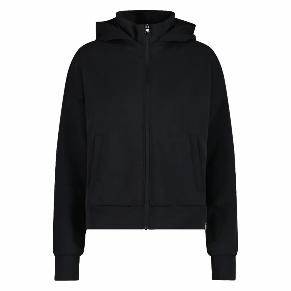 Giacca da donna con zip e finitura in modal satinato