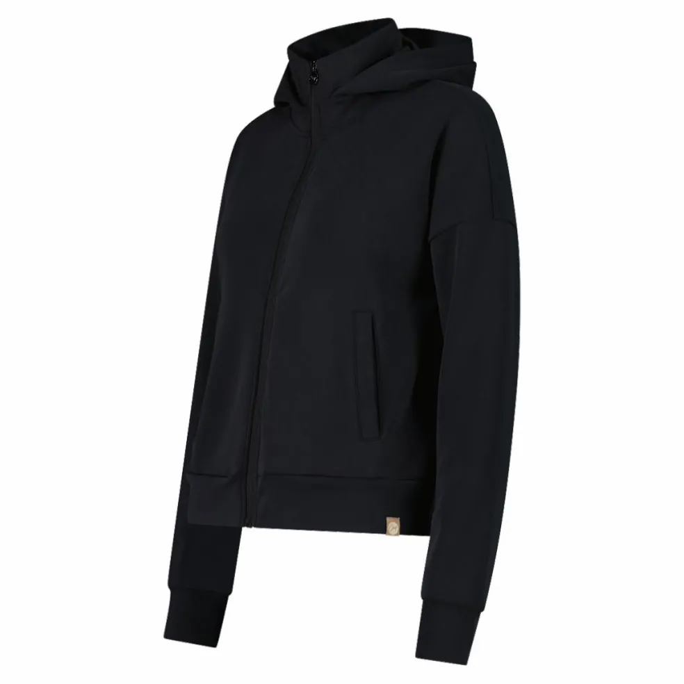 Giacca da donna con zip e finitura in modal satinato