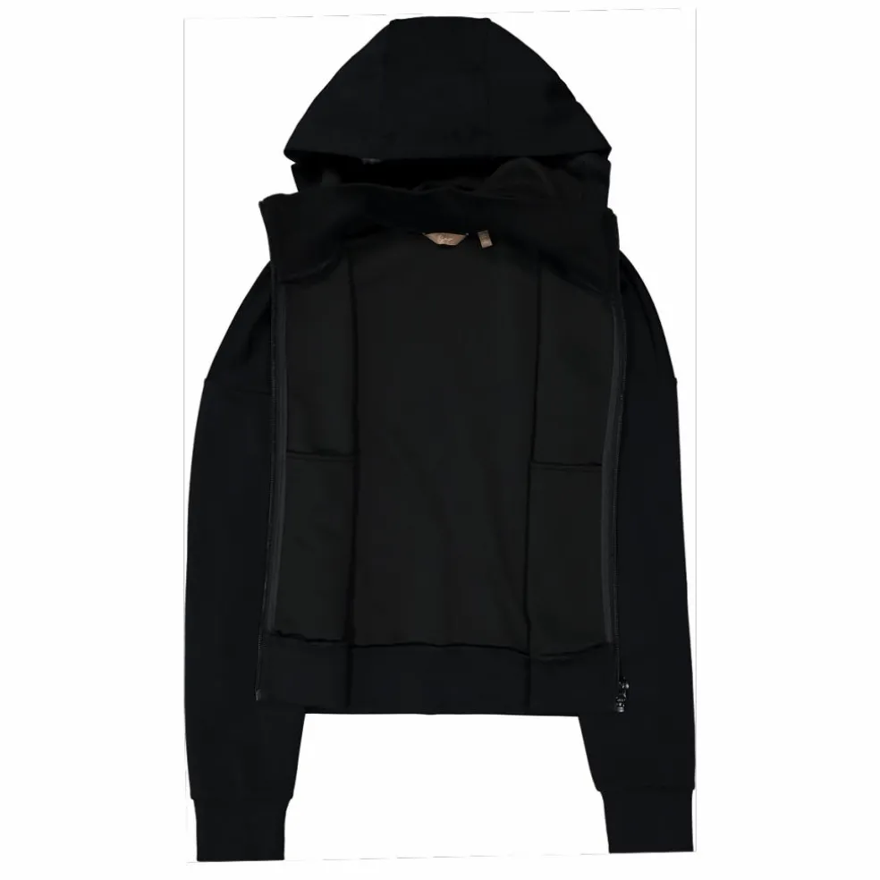 Giacca da donna con zip e finitura in modal satinato