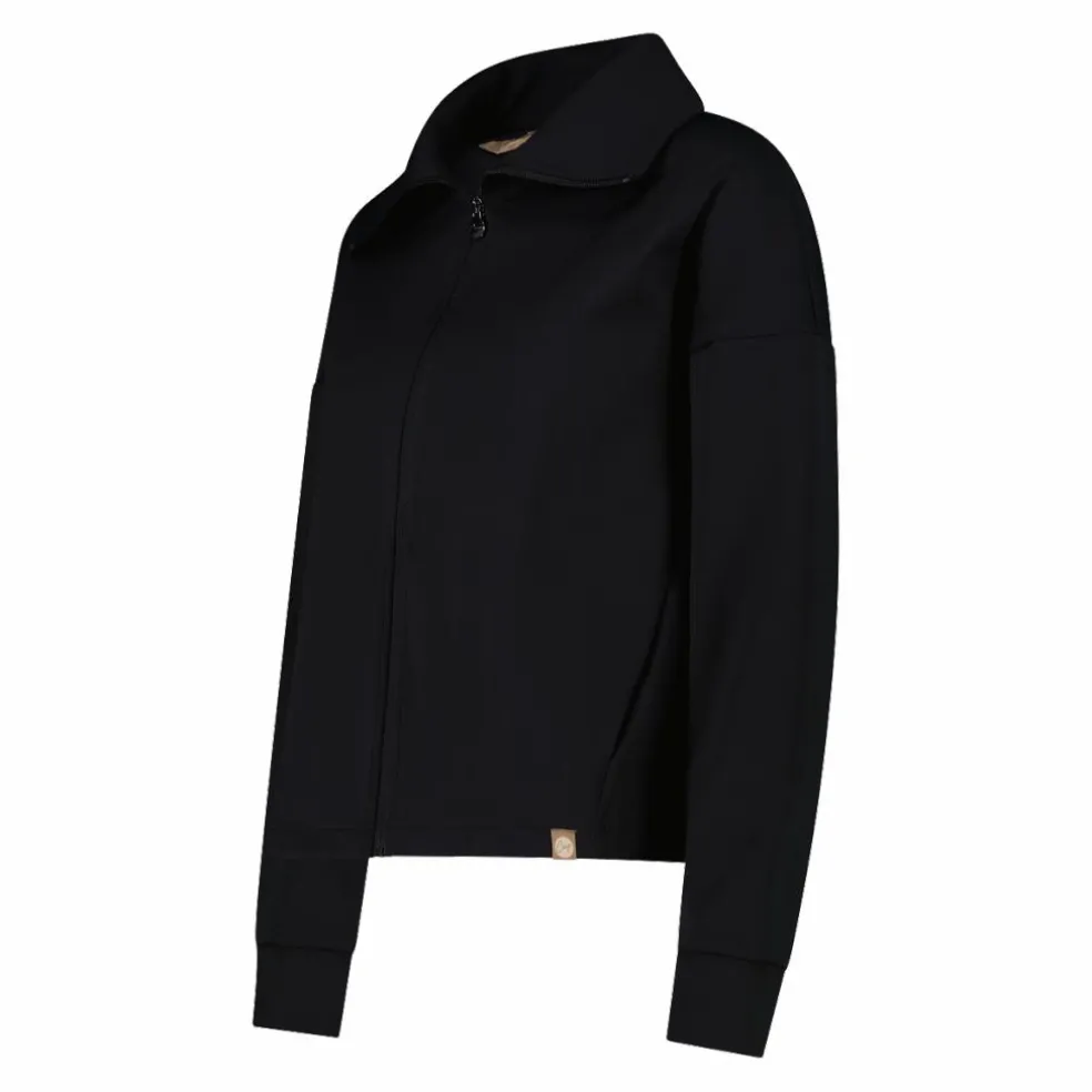 Giacca da donna in tessuto a maglia interlock