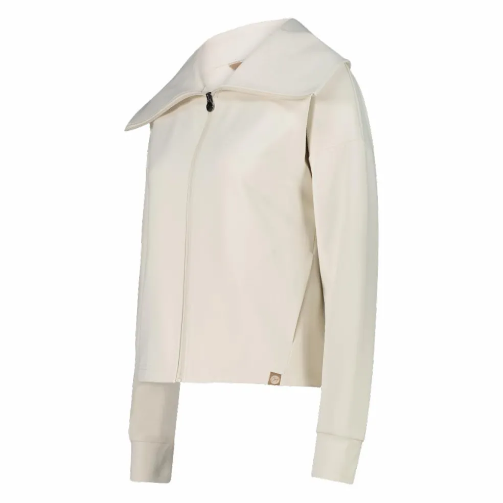 Giacca da donna in tessuto a maglia interlock
