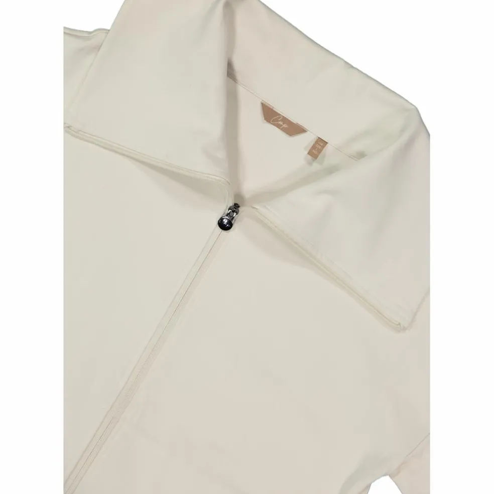 Giacca da donna in tessuto a maglia interlock