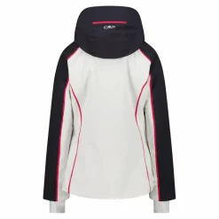 Giacca da sci da donna in 4-way stretch con cappuccio staccabile