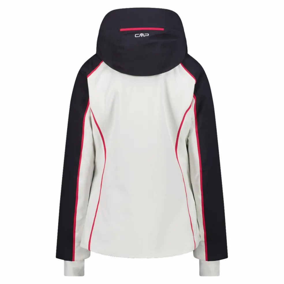 Giacca da sci da donna in 4-way stretch con cappuccio staccabile