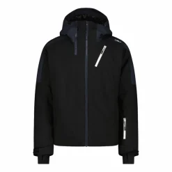 Giacca da sci da uomo in twill con cappuccio