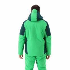Giacca da sci da uomo in twill con cappuccio