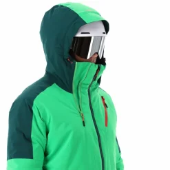 Giacca da sci da uomo in twill con cappuccio