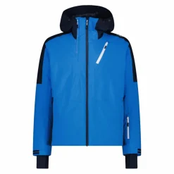 Giacca da sci da uomo in twill con cappuccio