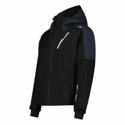 Giacca da sci da uomo in twill con cappuccio