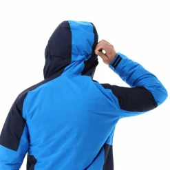 Giacca da sci da uomo in twill con cappuccio