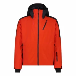 Giacca da sci da uomo in twill con cappuccio