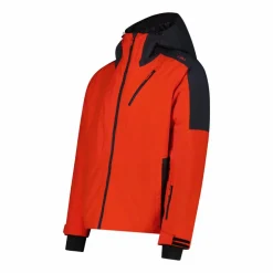 Giacca da sci da uomo in twill con cappuccio