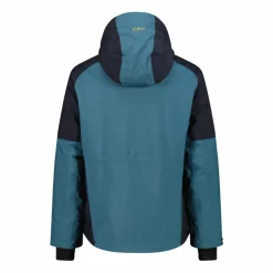 Giacca da sci da uomo in twill con cappuccio
