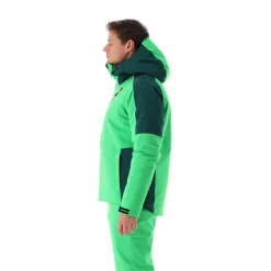 Giacca da sci da uomo in twill con cappuccio