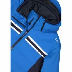Giacca da sci da uomo in twill con cappuccio 4 way stretch