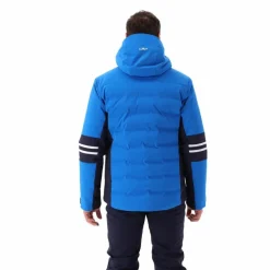 Giacca da sci da uomo in twill con cappuccio 4 way stretch