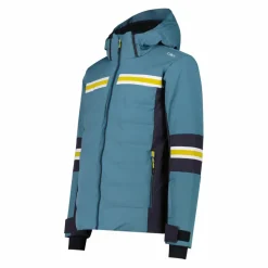 Giacca da sci da uomo in twill con cappuccio 4 way stretch