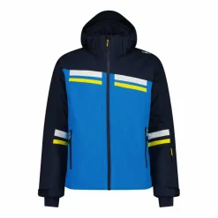 Giacca da sci da uomo in twill con cappuccio